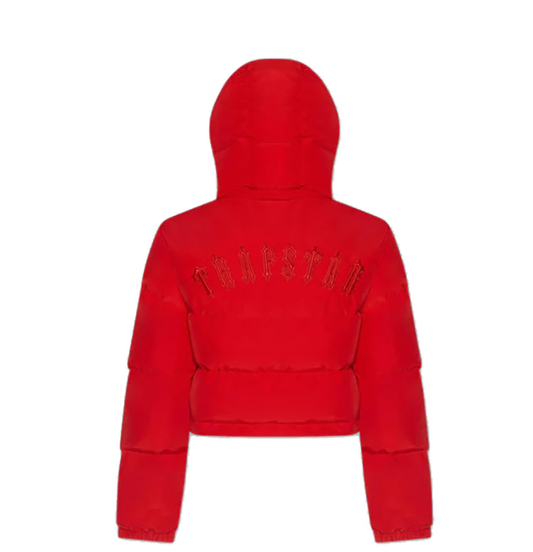 Trapstar Women's Irongate Detachable Hooded Puffer Jacket - Infrared