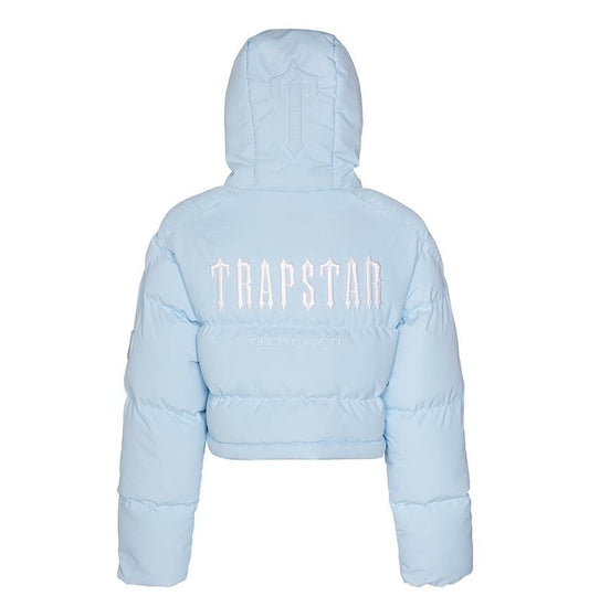 Trapstar Women's Decoded 2.0 Hooded Puffer - Ice Blue